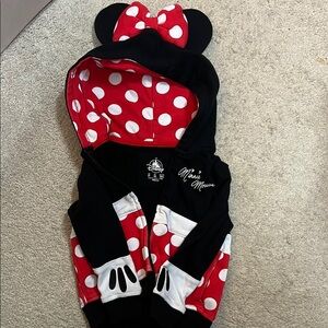 Disney Minnie Mouse Black and Red Polka Dot Jacket